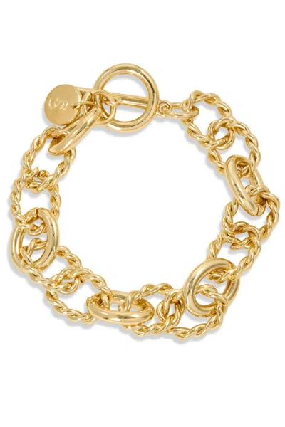Savvy Cie Jewels 18k Yellow Gold Plated Open Link Chunky Bracelet