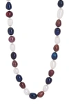 Savvy Cie Jewels 7-7.5mm Multicolor Freshwater Pearl Necklace In Multi