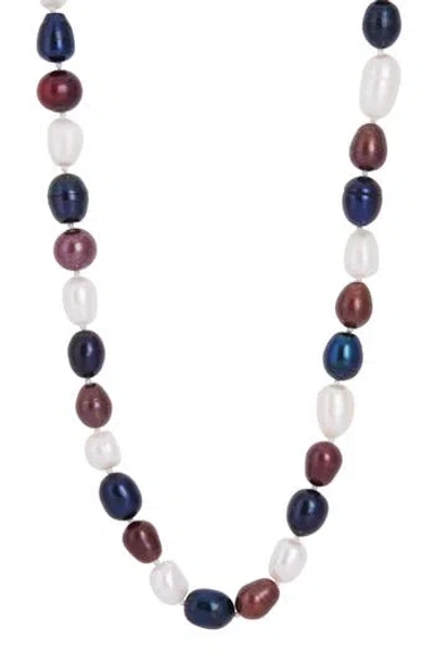 Savvy Cie Jewels 7-7.5mm Multicolor Freshwater Pearl Necklace