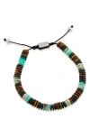 Savvy Cie Jewels Adjustable Beaded Bracelet In Multi