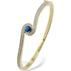 Savvy Cie Jewels Birthstone Two-tone Bangle Bracelet In Yellow - September