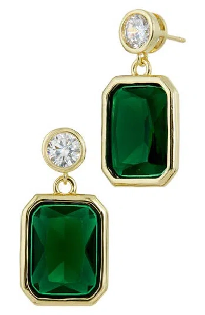 Savvy Cie Jewels Bold Cz Drop Earrings