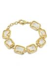 Savvy Cie Jewels Bold Cz Flex Link Bracelet