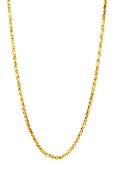 Savvy Cie Jewels Box Chain Necklace In Gold