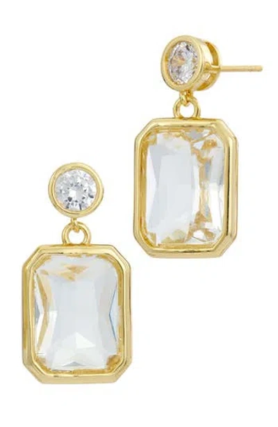 Savvy Cie Jewels Cubic Zirconia & Crystal Drop Earrings
