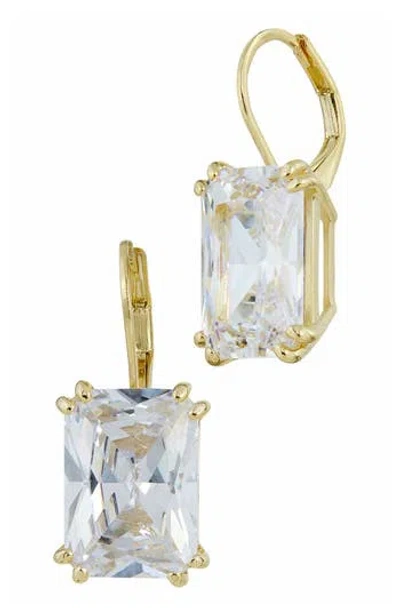 Savvy Cie Jewels Cubic Zirconia Drop Lever Back Earrings
