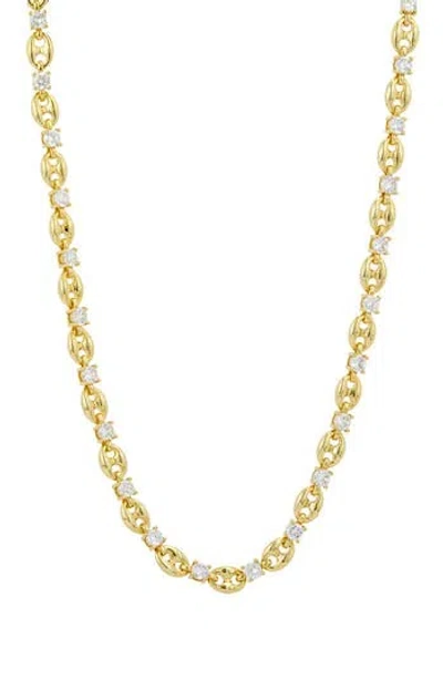 Savvy Cie Jewels Cubic Zirconia Mariner Chain Necklace
