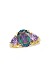 Savvy Cie Jewels Cubic Zirconia Ring In Multi