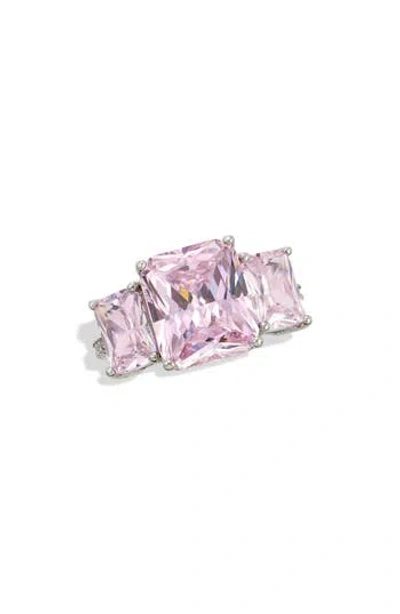 Savvy Cie Jewels Cz Ring In Silver