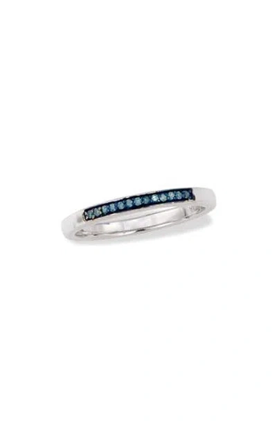 Savvy Cie Jewels Diamond Stackable Band Ring In Metallic