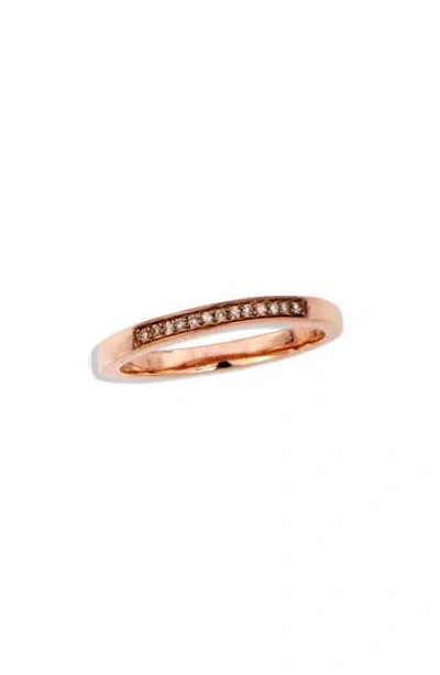 Savvy Cie Jewels Diamond Stackable Band Ring In Pink