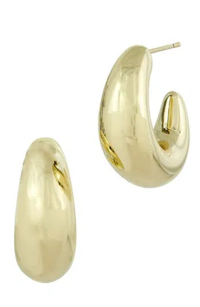 Savvy Cie Jewels Electroform Puffy Hoop Earrings