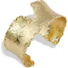 Savvy Cie Jewels Flex Cuff Bracelet In Yellow