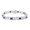 Savvy Cie Jewels Genuine Gemstone And Diamond Bracelet In Multi