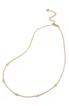 Savvy Cie Jewels Gold Over Sterling Choker In Yellow