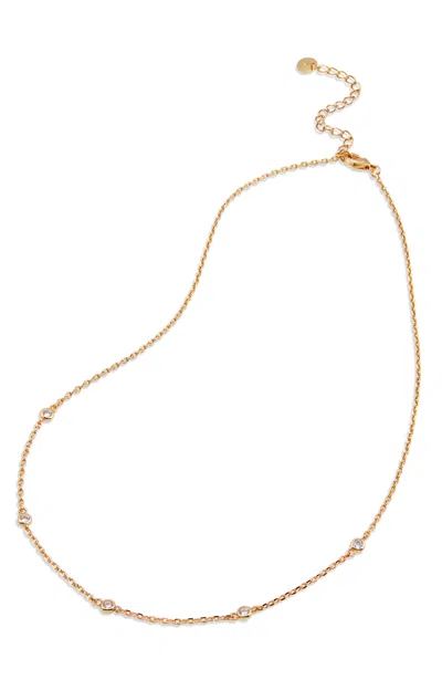 Savvy Cie Jewels Gold Over Sterling Choker In Yellow