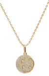 Savvy Cie Jewels Gold Over Sterling Pendant In Yellow