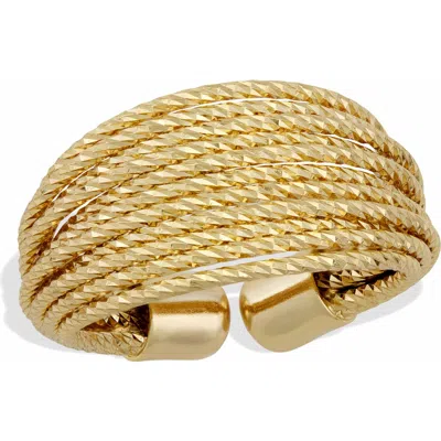 Savvy Cie Jewels Graduated Mesh Adjustable Ring