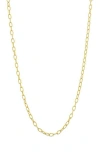 Savvy Cie Jewels Italian Cut Chain Necklace In Gold