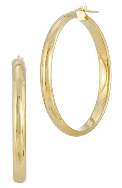Savvy Cie Jewels Italian Hoop Earrings In Gold
