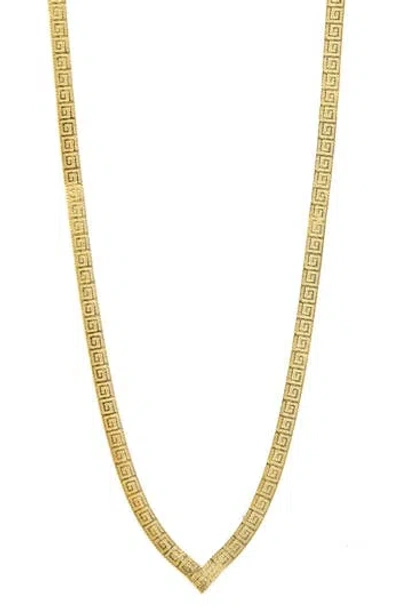 Savvy Cie Jewels Italian Reversible Snake Chain Necklace In Gold
