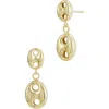 Savvy Cie Jewels Mariner Drop Earrings In Gold