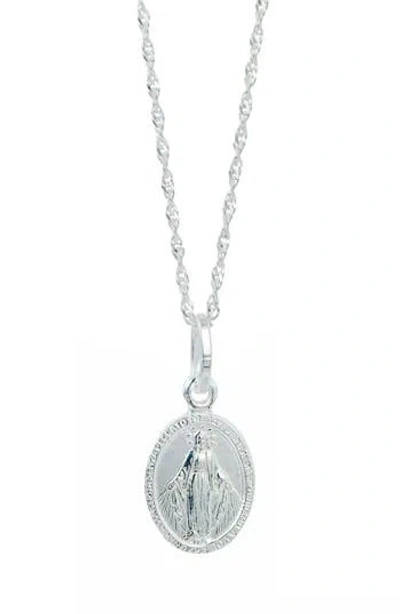 Savvy Cie Jewels Miraculous Virgin Mary Pendant Necklace In Gold