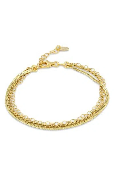 Savvy Cie Jewels Mixed Chain Bracelet