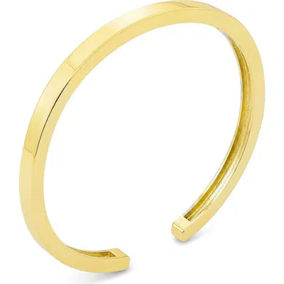 Savvy Cie Jewels Modern Line Cuff In Yellow Gold