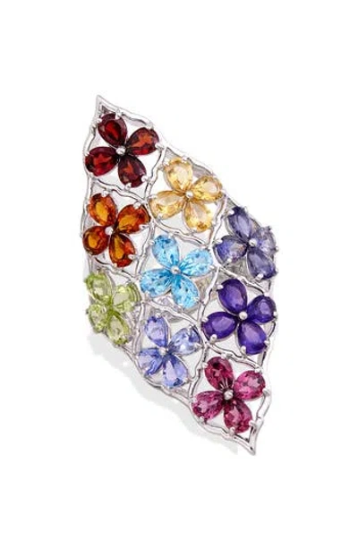 Savvy Cie Jewels Multi Stone Ring