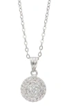 Savvy Cie Jewels Pavé Cubic Zirconia Pendant Necklace In Multi