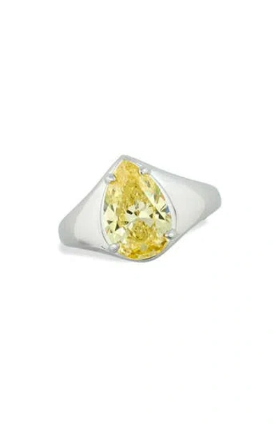 Savvy Cie Jewels Pear Cz Bold Ring