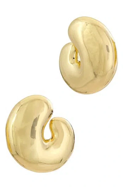 Savvy Cie Jewels Puffy Statement Stud Earrings