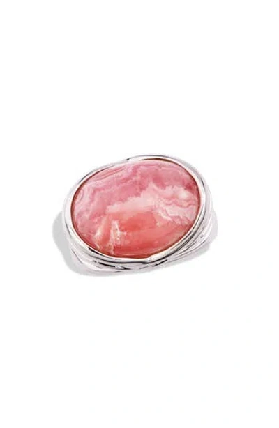 Savvy Cie Jewels Rhodochrosite Ring In Pink