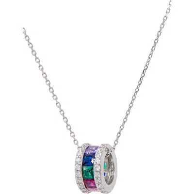 Savvy Cie Jewels Rondell Pendant Necklace In Neutral