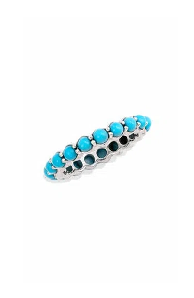 Savvy Cie Jewels Sleeping Beauty Turquoise Eternity Ring