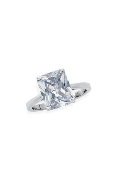 Savvy Cie Jewels Solitaire Cz Ring In White