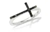 Savvy Cie Jewels Ss 925 Diamond Ring 0.10tcw In Black