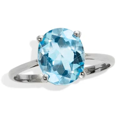Savvy Cie Jewels Ss Genuine Blue Topaz 6tgw