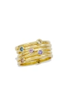 SAVVY CIE JEWELS SAVVY CIE JEWELS STACKED RING