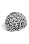 Savvy Cie Jewels Sterling Bombay Cz Cluster In White