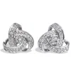 Savvy Cie Jewels Sterling Diamond Knot Pendant In White