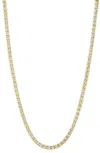 Savvy Cie Jewels Sterling Silver Two Tone Diamond Cut Quad 3mm Necklace In Multi