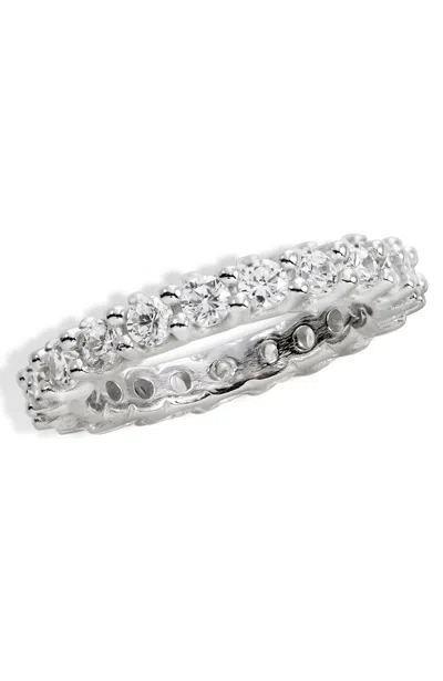 Savvy Cie Jewels Sterling Silver White Cz Ring