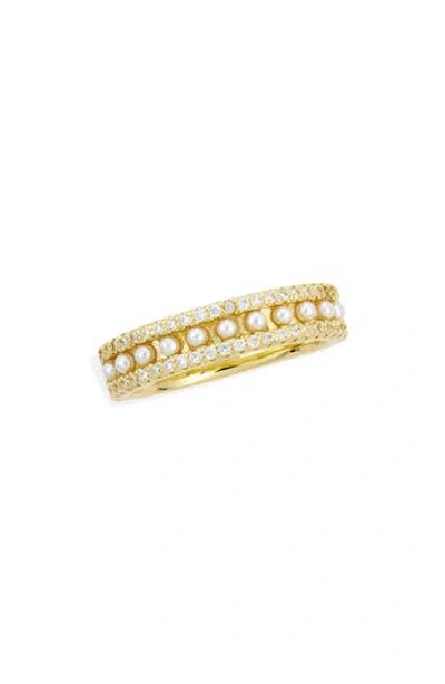 Savvy Cie Jewels Triple Band Ring In Yellow Gold