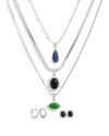 Savvy Cie Onyx Statement Set