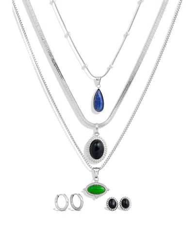 Savvy Cie Onyx Statement Set