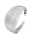 Savvy Cie Plated Cuff Bracelet In Metallic