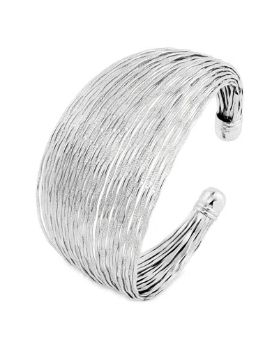 Savvy Cie Plated Cuff Bracelet In Metallic