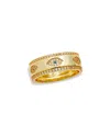 Savvy Cie Plated Cz Eye Ring